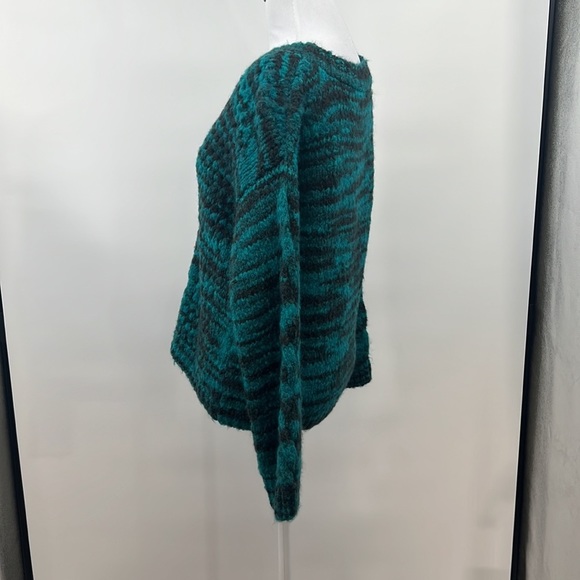SITA MURT Sweater Women 36 Blue Rent The Runway Stripe Cable Knit Anthropologie - Picture 5 of 15